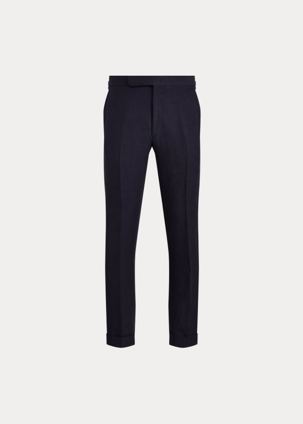 Pantalones De Traje Ralph Lauren Hombre Azul Marino - Gregory Twill - GILXM0715